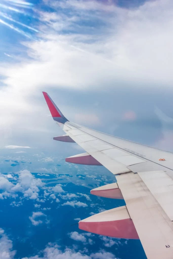 Transport fly clouds jet flying