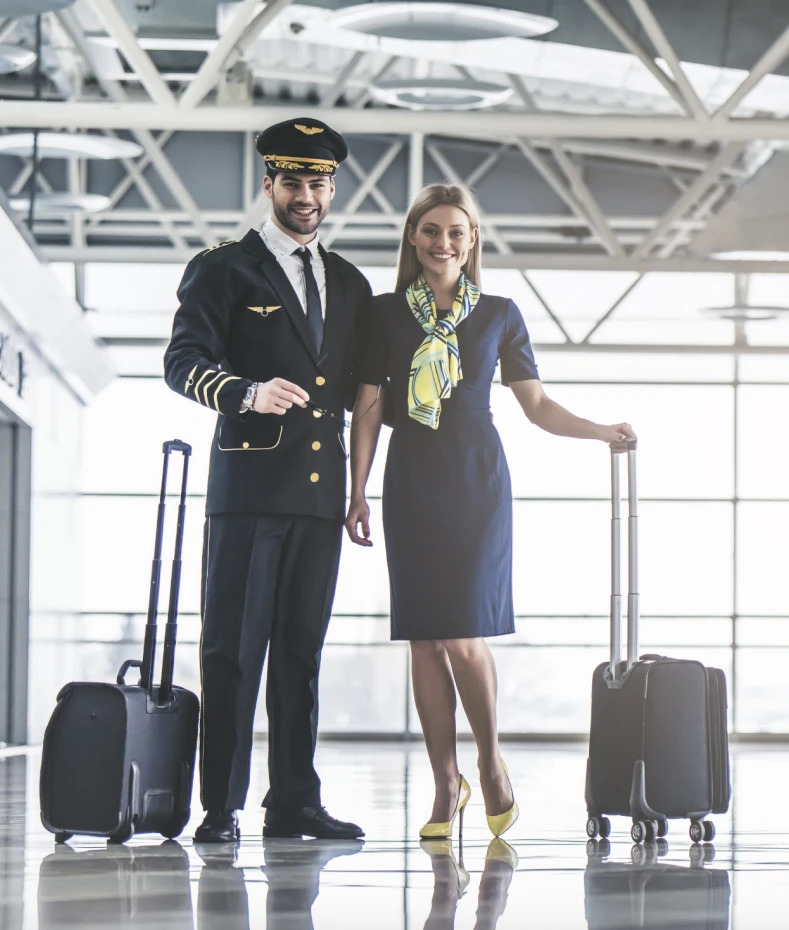 standing cabin crew