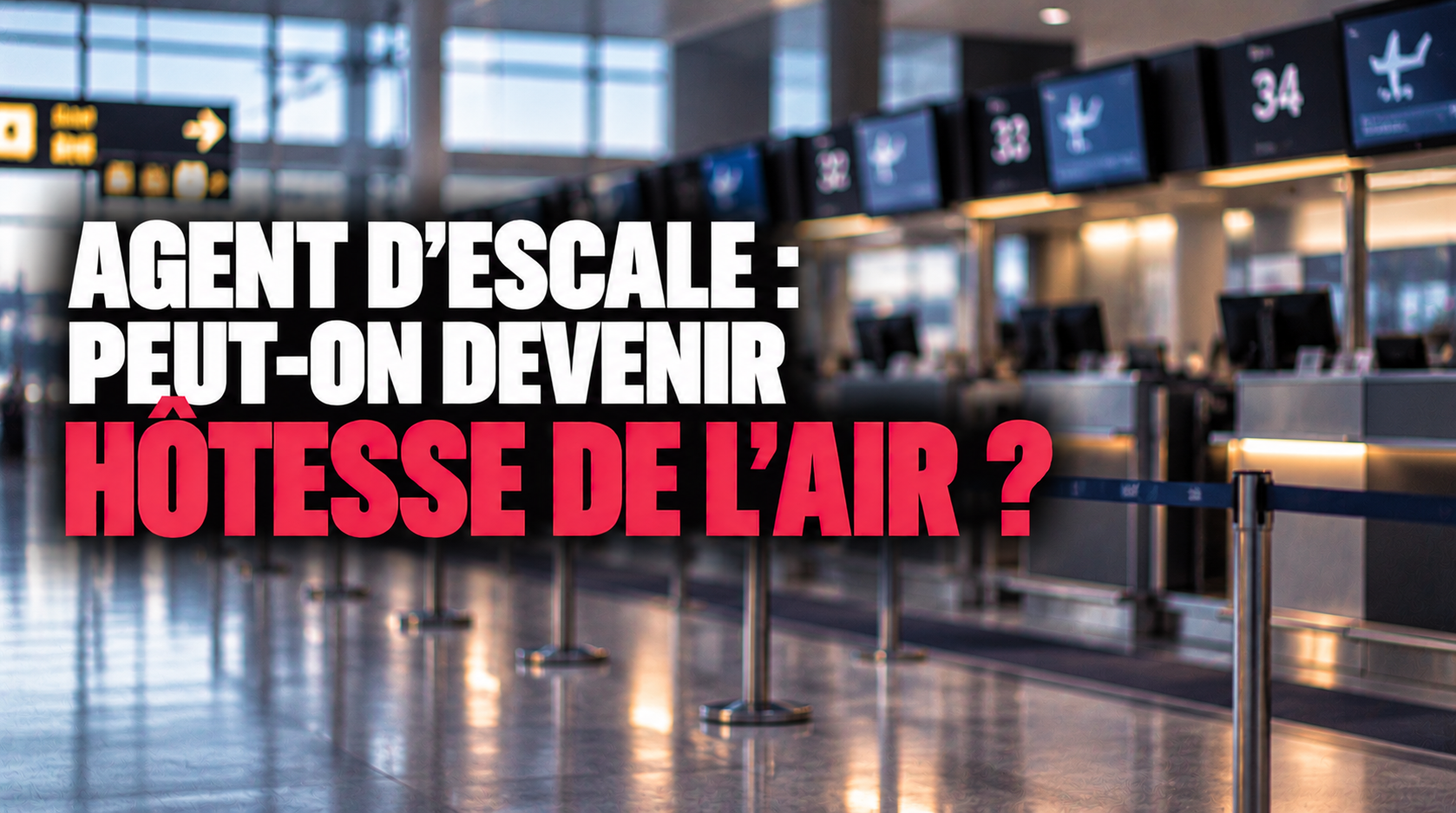 Agent d’escale hôtesse de l’air