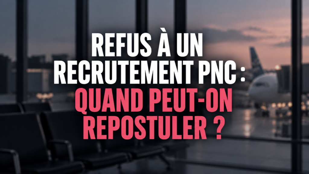 Refus de recrutement PNC quand repostuler