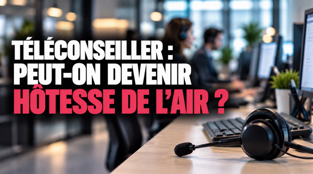 Téléconseiller vers hôtesse de l’air